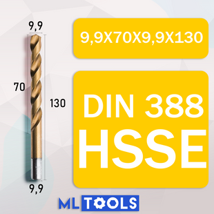 Свердло HSSE D9,9x70x130 GSR (Німечина) 338CSR0990 фото