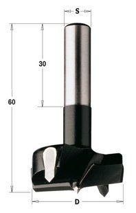 Свердло чашкове HW RH D=20 L=60 S=8 (хвостовик циліндричний) 392.200.11 фото